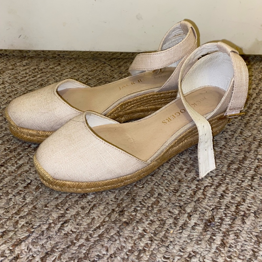 Jack Rogers espadrilles size 8.  Worn once.